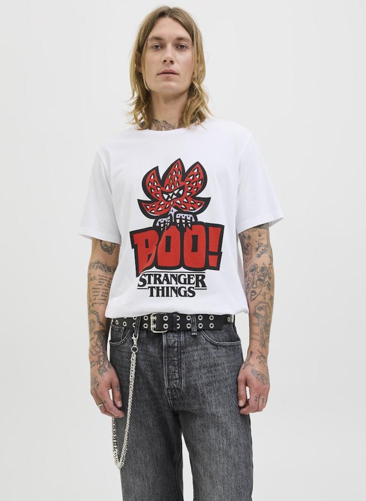 JACK & JONES Graphic Crew Neck Regular Fit T-Shirt - Image 1