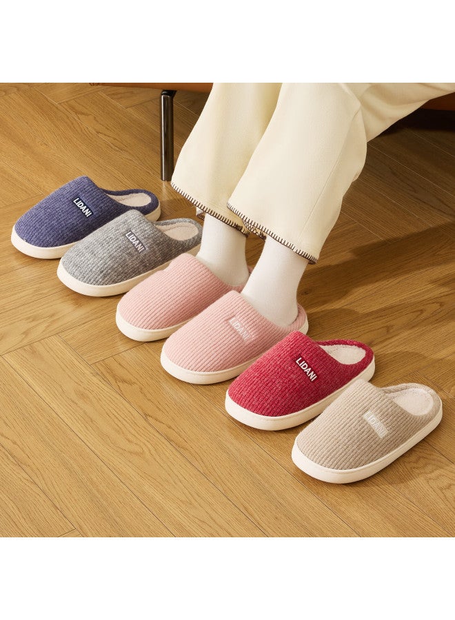 Tzldn Non-slip Cotton Slippers Elderly Anti-slip Women's Autumn Winter Indoor Fleece Thickened Warm Couple Cotton Shoes Female - Image 2