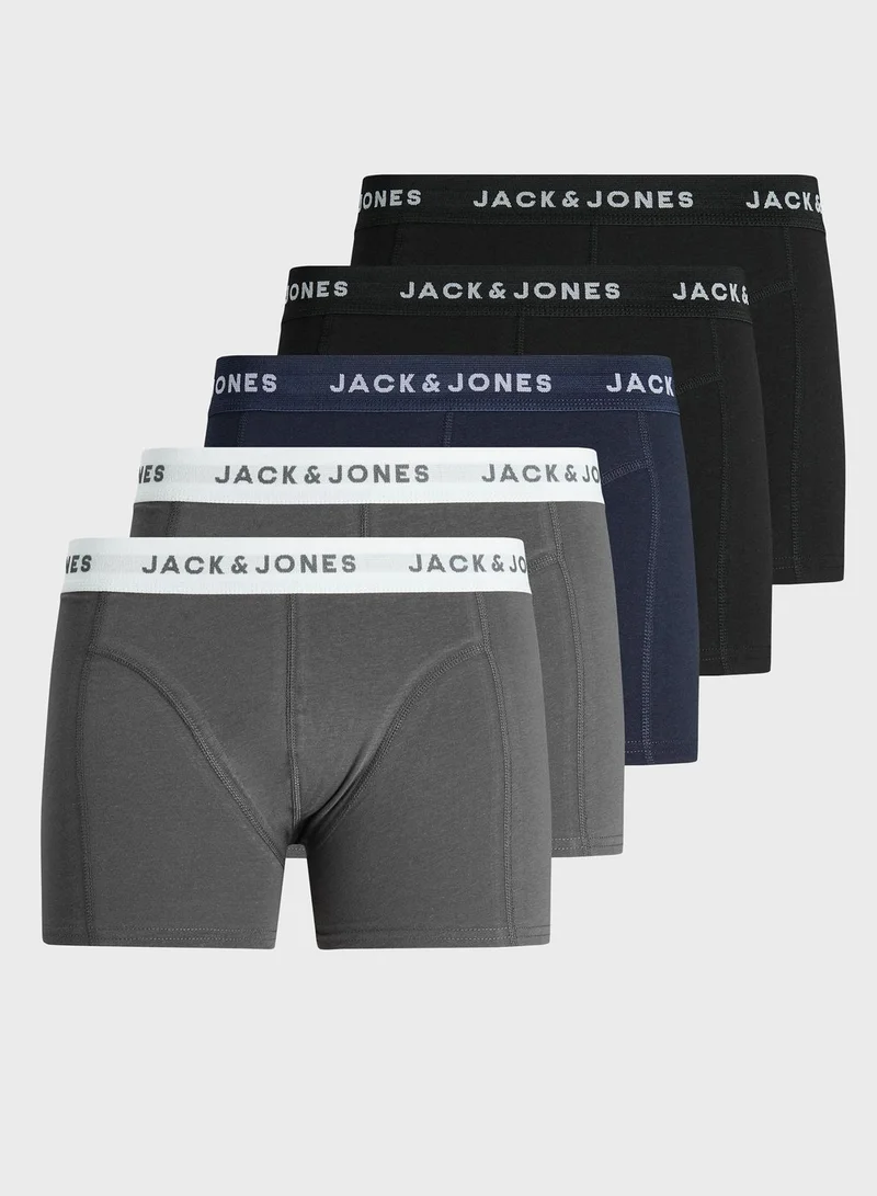 JACK & JONES 5 Pack Assorted Trunks