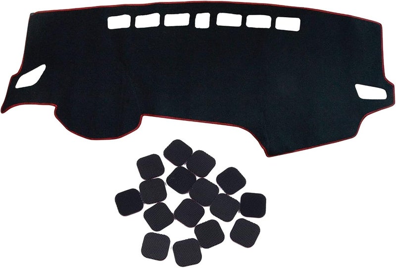 DEMULAX Black Dashboard Cover for Hyundai Elantra 2017-2020 - Image 2