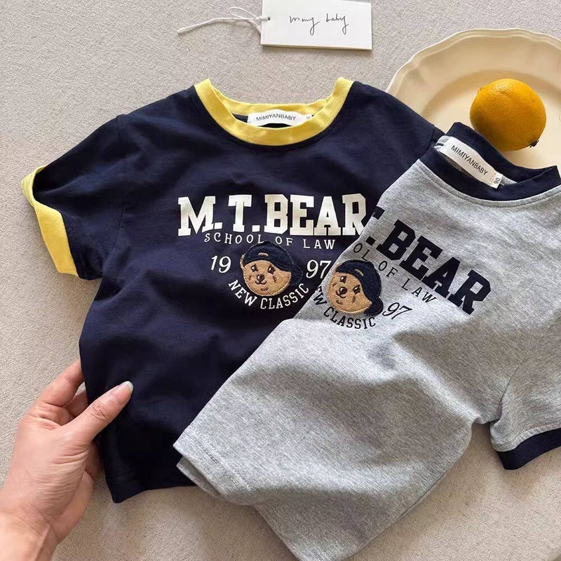 Cotton Kids Cartoon Print Short Sleeve T-Shirt - Image 3
