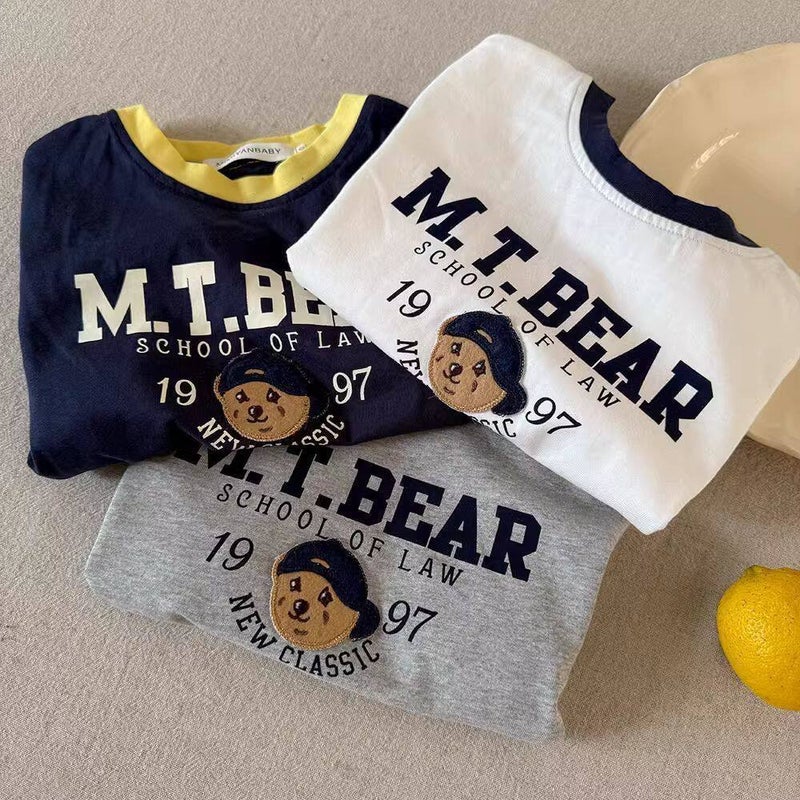 Cotton Kids Cartoon Print Short Sleeve T-Shirt - Image 4