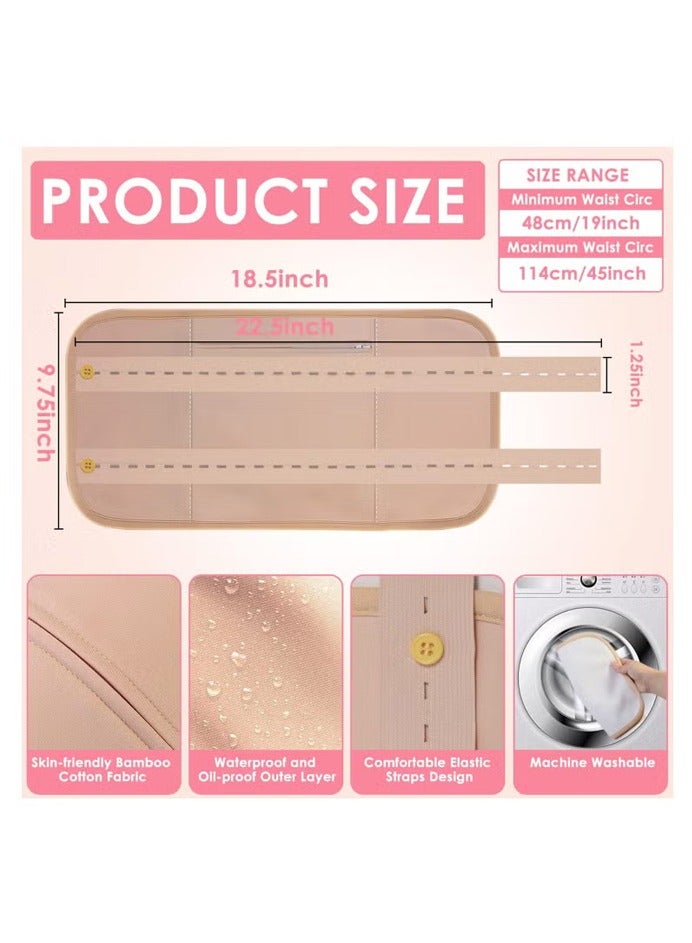 صاروخ فلاير حزمة زيت الخروع ، عبوة زيت الخروع العضوي القابلة لإعادة الاستخدام للتخلص من السموم من الكبد والأرق والإمساك والالتهابات ، شريط مطاطي قابل للتعديل من قطن الخيزران قابل للغسل ومقاوم للتسرب (كاكي) - Image 3