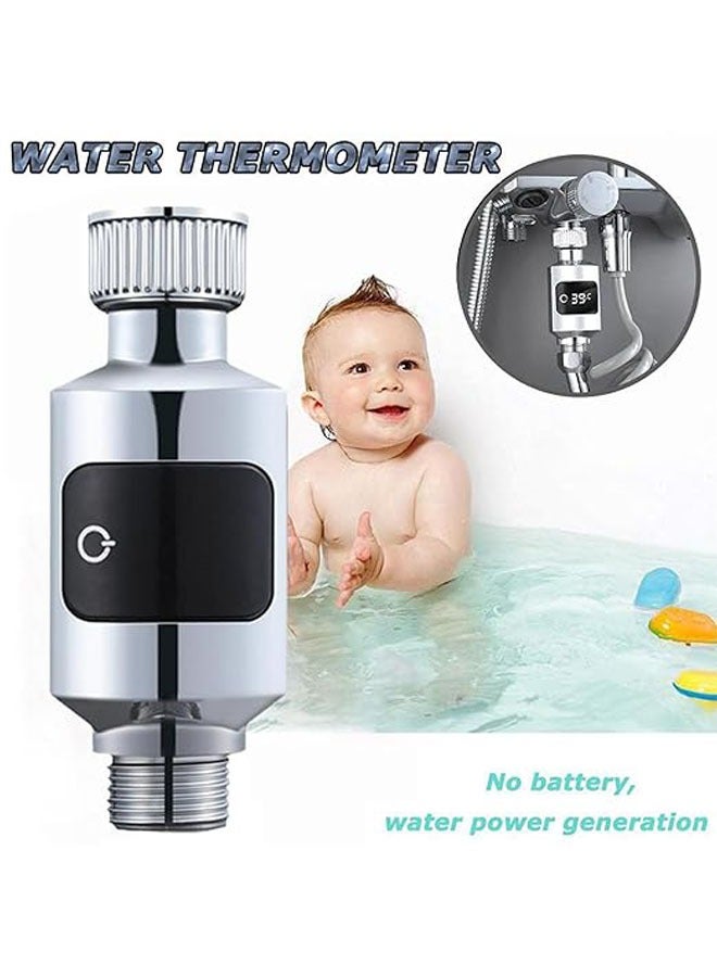 general Bathroom Shower Faucet Water Thermometer LED Digital Display Bathtub Water Temperature Monitor For Home Shower - Image 2