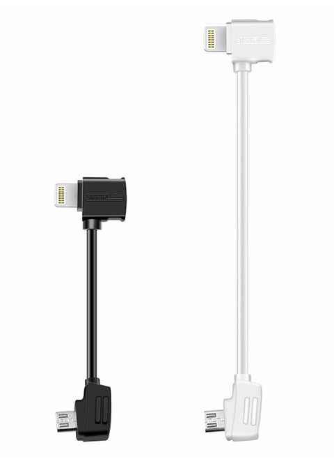 2 Pack Lightning Data Cable to Micro USB for Mini SE Mavic Pro Zoom Air Spark Controller Accessories