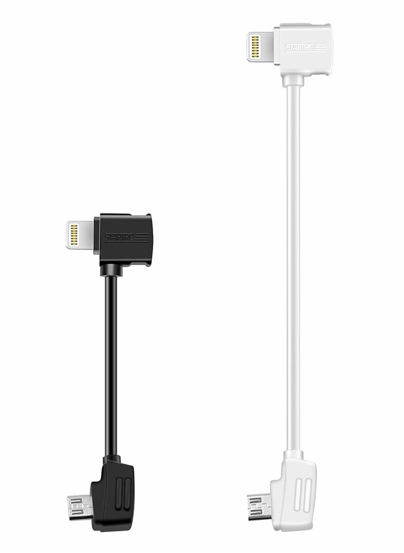 SYOSI - 2 Pack Lightning Data Cable to Micro USB for Mini SE Mavic Pro Zoom Air Spark Controller Accessories - Image 1