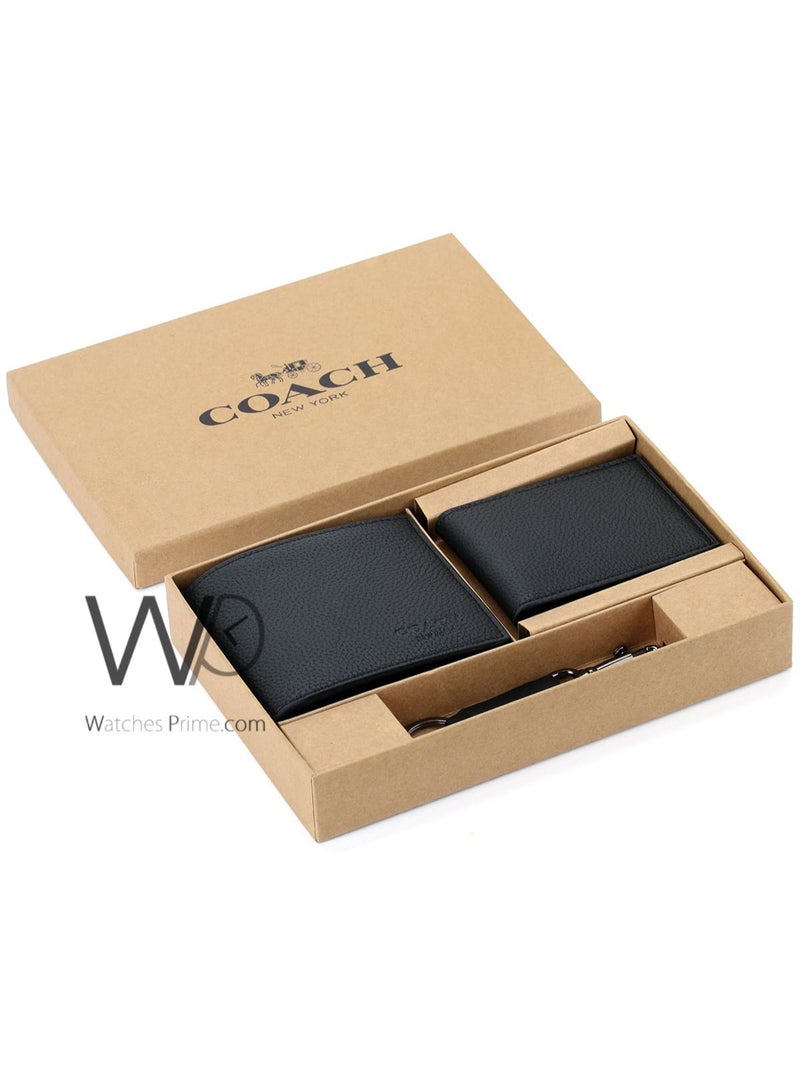 coachoutlet Coach Men's Gift Set – Wallet Card Holder & Keychain - Image 1