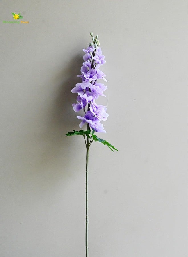 Blooming Floret Artificial Delphinium Flower Sticks | 82 cm Long Decorative Stems | Premium Faux Flowers for Vases & Events (Lavender Frost) - Image 4