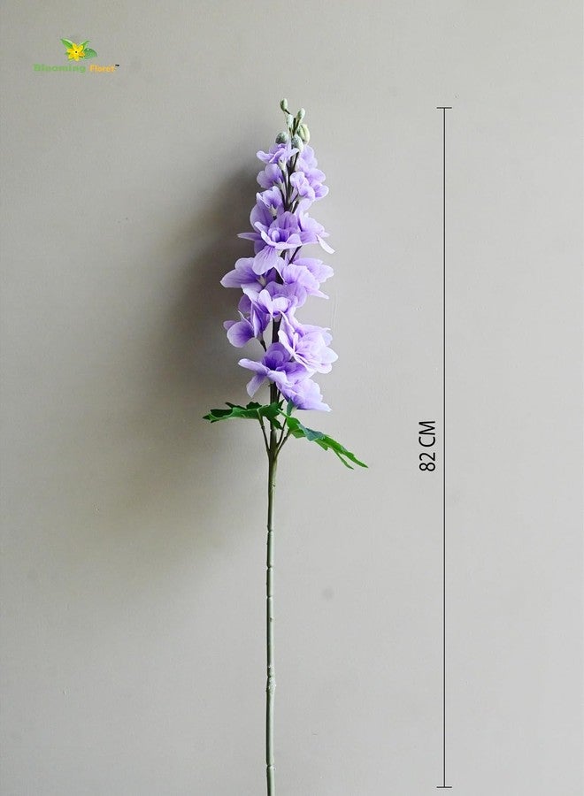 Blooming Floret Artificial Delphinium Flower Sticks | 82 cm Long Decorative Stems | Premium Faux Flowers for Vases & Events (Lavender Frost) - Image 3