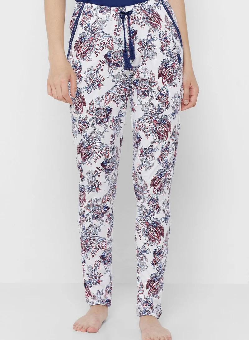 U.S. Polo Assn. Button Detail Top & Pyjama Set