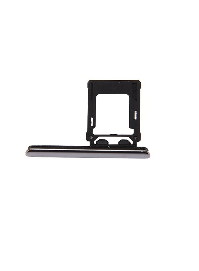 erorex Micro SD / SIM Card Tray + Card Slot Port Dust Plug for Sony Xperia XZ Premium (Dual SIM Version)(Silver) - Image 3