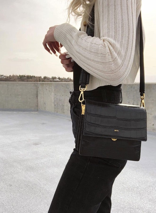JW PEI Women's Mini Flap Crossbody - Black - Image 3