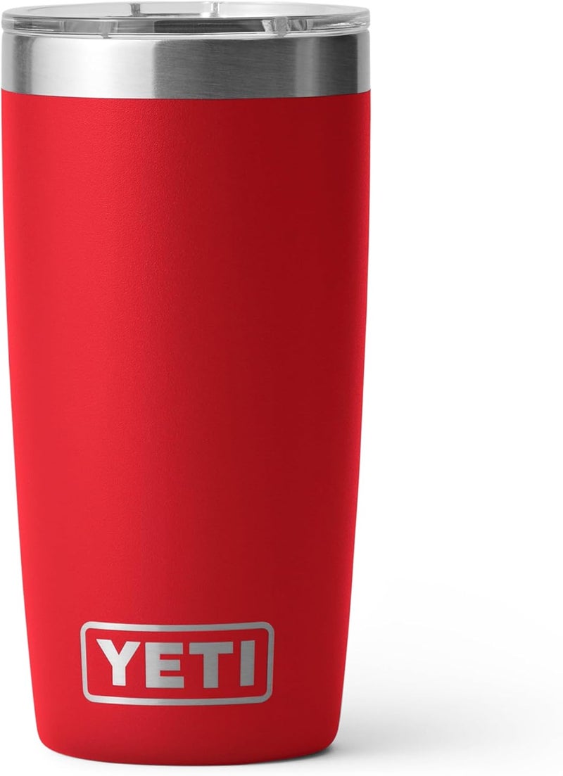 YETI Rambler Tumbler, Vaccum Insulated Stainless Steel Tumbler with Magslider Lid, Rescue Red, 10 oz (295 ml) - Image 1