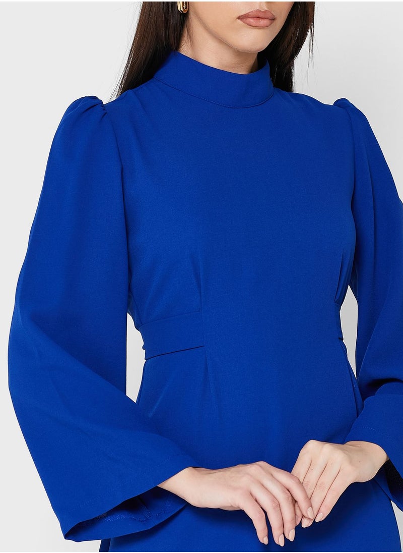 Khizana Puff Sleeve Shift Dress  - Image 3