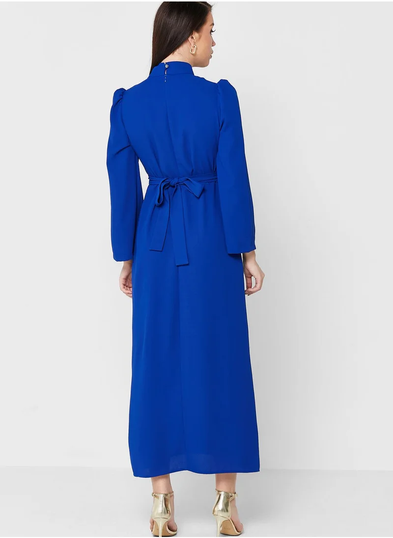 Khizana Puff Sleeve Shift Dress