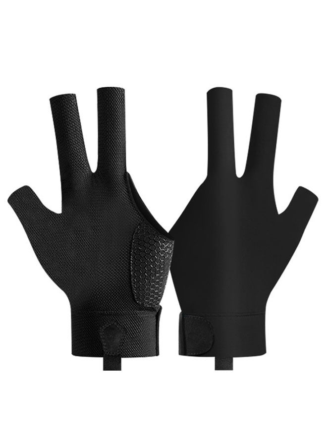 زفيف 1 أجهزة كمبيوتر قفازات البلياردو والقفازات الخفيفة والثلاثية ذات ثلاثة أصابع وتنس سنوكر تنس غير قفازات غير منقوصة مناسبة لليد اليسرى - Image 2