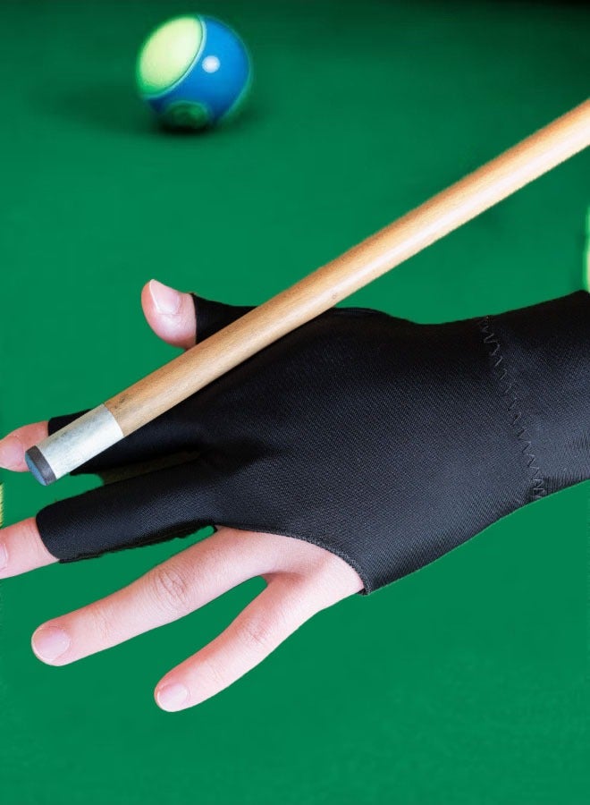 زفيف 1 أجهزة كمبيوتر قفازات البلياردو والقفازات الخفيفة والثلاثية ذات ثلاثة أصابع وتنس سنوكر تنس غير قفازات غير منقوصة مناسبة لليد اليسرى - Image 4