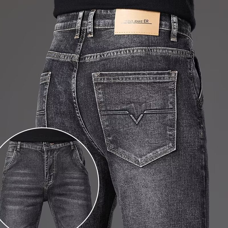 Unisex Classic Denim Jeans Loose Fit Daily Outdoor Wear - Image 1