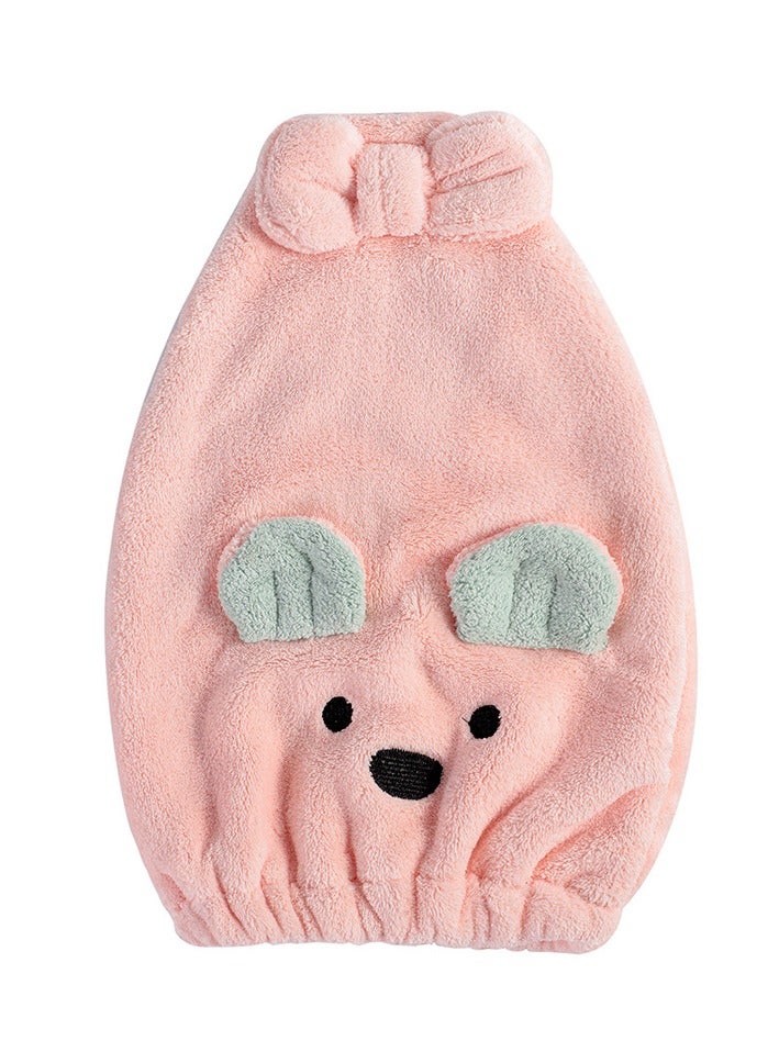 Goolsky 1pc Dry Hair Hat Hair Drying Towel for Women Microfiber Dry Hair Cap with Cute Rabbit Ears Quick Drying Bath Cap Cartoon Hair Turbans Twist Super Absorbent Hair Towel Hair Wrap for Women Girls - Image 5