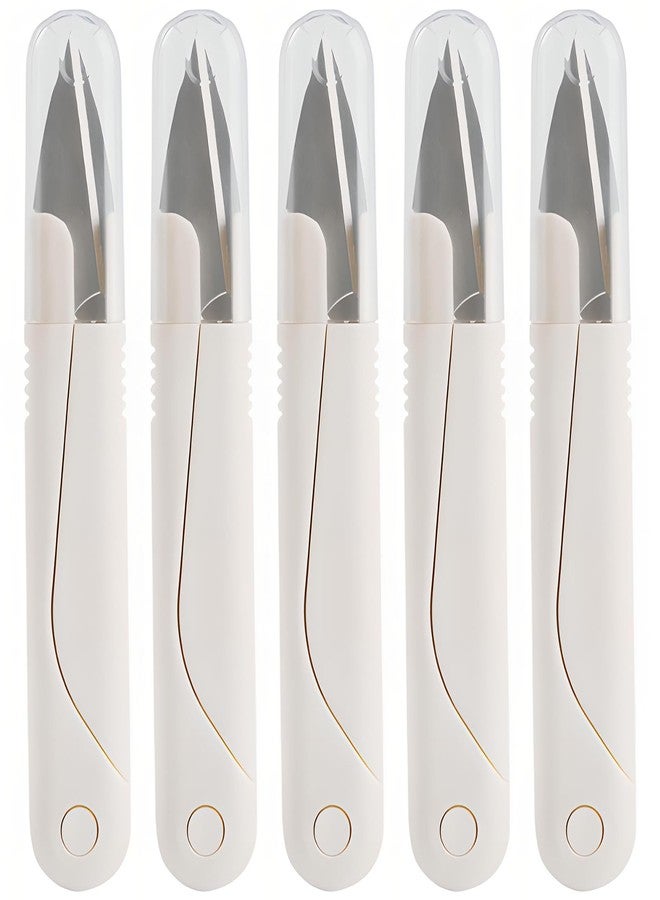 Kootinn 5-Pack Stainless Steel Thread Cutter Scissors - Ergonomic, Versatile, and Durable for Crafting, Embroidery, and Knitting - Image 1