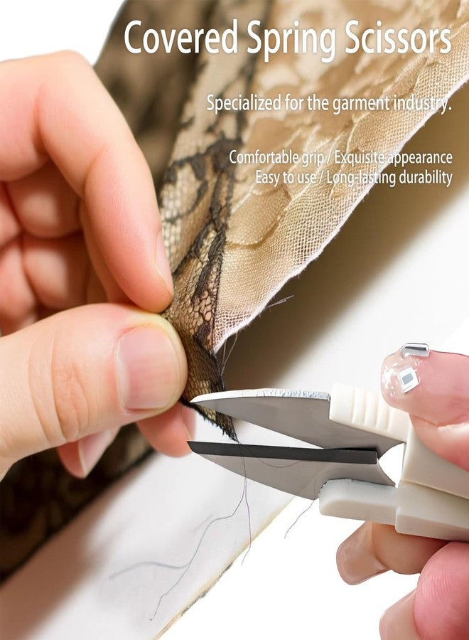 Kootinn 5-Pack Stainless Steel Thread Cutter Scissors - Ergonomic, Versatile, and Durable for Crafting, Embroidery, and Knitting - Image 3