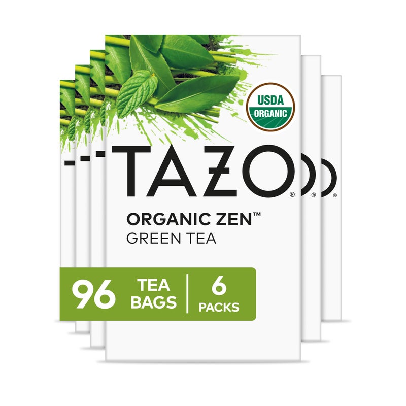 TAZO Organic Zen Green Tea Bags Caffeine Free Tea with Refreshing Lemongrass  Spearmint 96 Total Tea Bags 16ct  Pack of 6 - Image 3