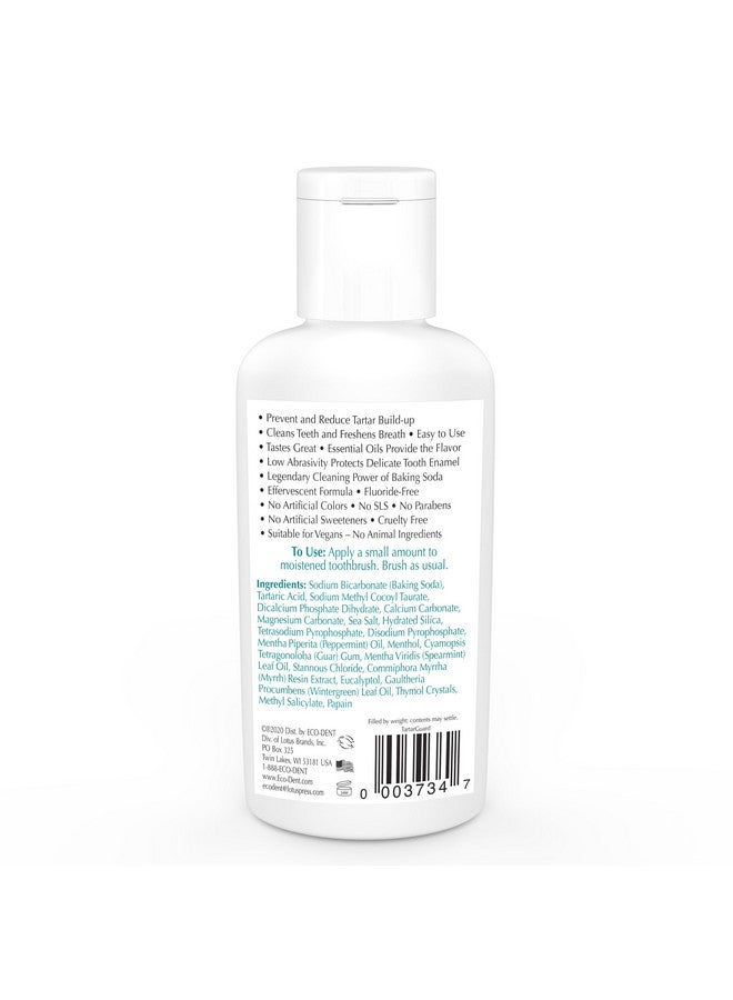 Eco-Dent TartarGuard Baking Soda Toothpowder - Enzyme Cleaning Action for Tartar Control, SLS-Free, Fluoride-Free Toothpaste Alternative, Fresh Mint Tooth Powder, 2 Oz (Pack of 2) - Image 2