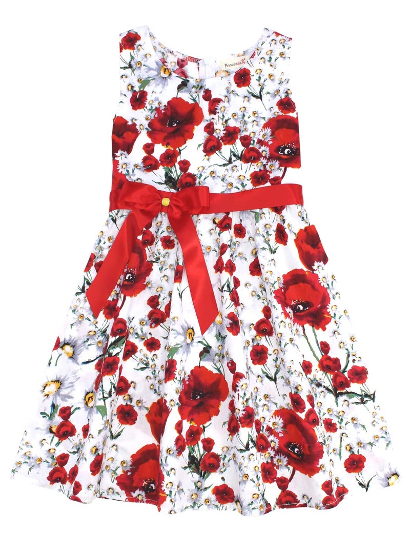 PrinceSasa Party Floral Little Girls Toddler Summer Dresses Clothes,E35,7-8 Years(140) - Image 5