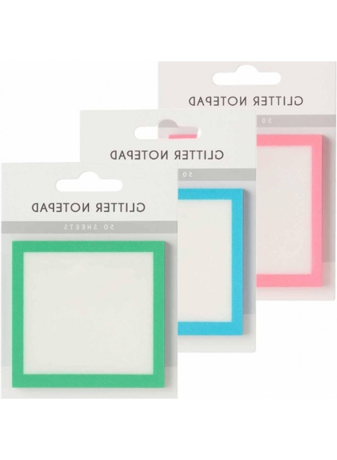 Creative Portable Flash Sticky Notes Transparent Sticky Notes Sparkle Sticky Notes