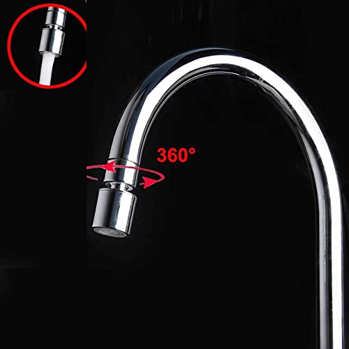 10X Brass Sink Tap FLPR-7562 Rotatable Neck Wall Mount Chrome Plated - Image 2