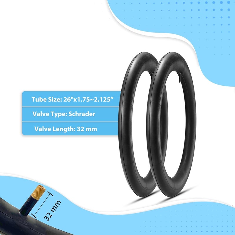 MOHEGIA 26 Inch Cruiser Bike Tires Replacement Set with Inner Tubes and Tire Levers - Image 4