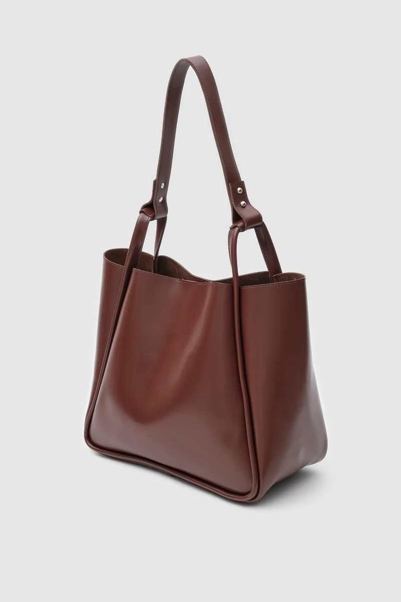 Shule Bags Pera Hazelnut Shell Shoulder Bag