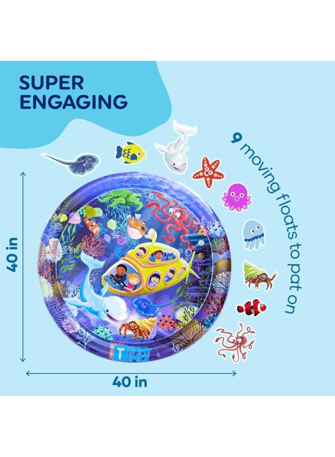 ممز بلانيت سجاده مائيه الحجم الكبير 100 * 100 *8  سم من ممز بلانيت ،العاب اطفال حديثي الولاده تساعد علي تقويه عضلات الرقبه و الزحف حتي سن 5 سنوات ، مركز نشاط كبير جدا متعدد المراحل للاطفال والالعاب الحسية، سجاده لعب قابل للنفخ، هدية تحفيز بصري للاولاد والبنات, العاب للاطفال من سن 3 شهور ، العاب للبيبي_ سجاده اطفال ، العاب اطفال - Image 5