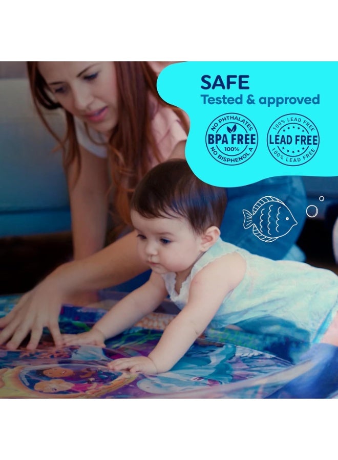 ممز بلانيت سجاده مائيه الحجم الكبير 100 * 100 *8  سم من ممز بلانيت ،العاب اطفال حديثي الولاده تساعد علي تقويه عضلات الرقبه و الزحف حتي سن 5 سنوات ، مركز نشاط كبير جدا متعدد المراحل للاطفال والالعاب الحسية، سجاده لعب قابل للنفخ، هدية تحفيز بصري للاولاد والبنات, العاب للاطفال من سن 3 شهور ، العاب للبيبي_ سجاده اطفال ، العاب اطفال - Image 3