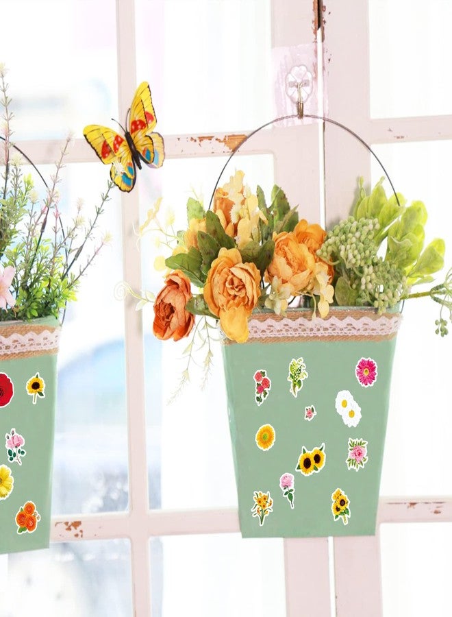 Omlisca Flowers Floral Stickers 650 Pieces Summer Spring Rose Sunflower Hibiscus Stickers Vinyl Stickers for Water Bottle Scrapbook Envelope Laptop Mother's Day Tea Party Gifts Bags School Classroom Rewards - Image 3