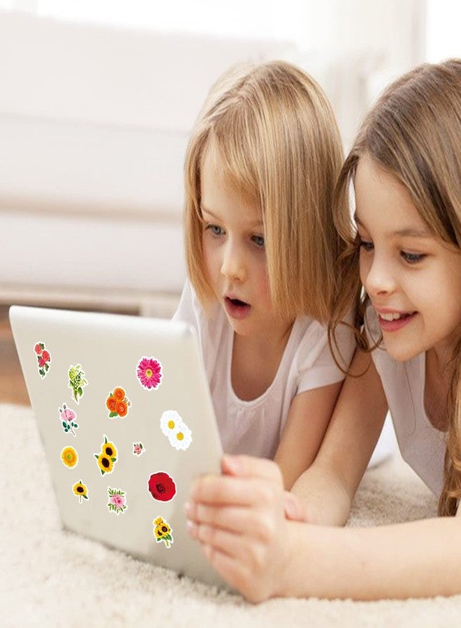 Omlisca Flowers Floral Stickers 650 Pieces Summer Spring Rose Sunflower Hibiscus Stickers Vinyl Stickers for Water Bottle Scrapbook Envelope Laptop Mother's Day Tea Party Gifts Bags School Classroom Rewards - Image 2
