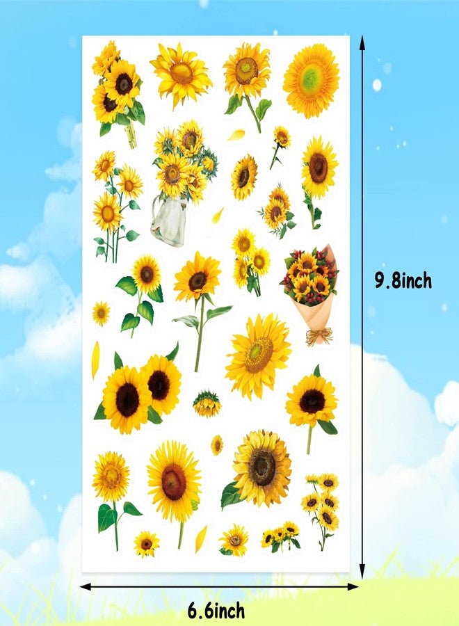 Omlisca Flowers Floral Stickers 650 Pieces Summer Spring Rose Sunflower Hibiscus Stickers Vinyl Stickers for Water Bottle Scrapbook Envelope Laptop Mother's Day Tea Party Gifts Bags School Classroom Rewards - Image 4