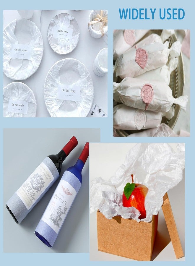 Retainbre 200 Pcs Acid Free Archival Tissue Paper Archival Packing Paper No Acid Paper Unbuffered Interleaving Paper White Tissue Paper Bulk for Storing Clothes Textiles Jewelries - Image 4