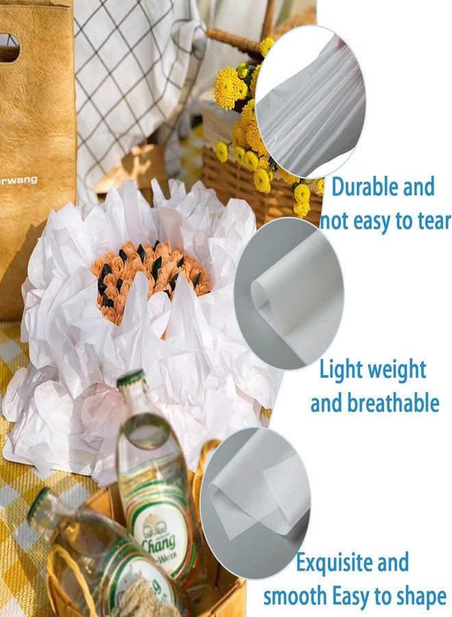 Retainbre 200 Pcs Acid Free Archival Tissue Paper Archival Packing Paper No Acid Paper Unbuffered Interleaving Paper White Tissue Paper Bulk for Storing Clothes Textiles Jewelries - Image 2