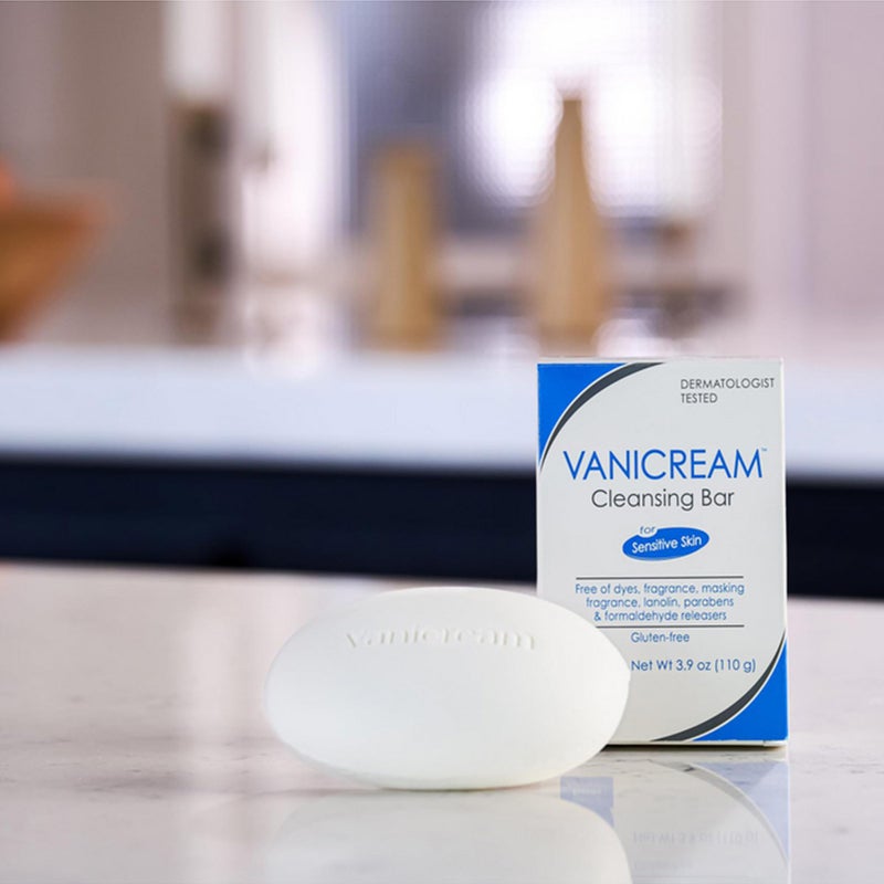 Vanicream Bundle Kit includes Vanicream Cleansing Bar (3.9 oz), Vanicream Shampoo (12 fl oz), and Vanicream Conditioner (12 fl oz)â€”a complete gentle skincare and haircare solution for sensitive skin. - Image 5