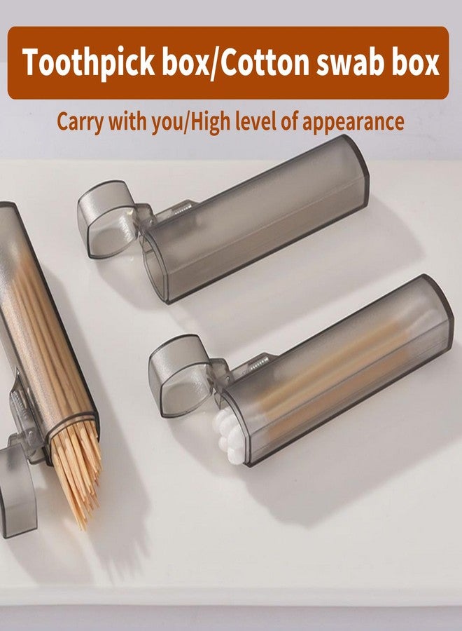 erioctry 5 Pcs Portable Mini Toothpick Holder Pocket Toothpick Case Dispenser Plastic Container for Travel Outdoor Camping Purse - Image 5
