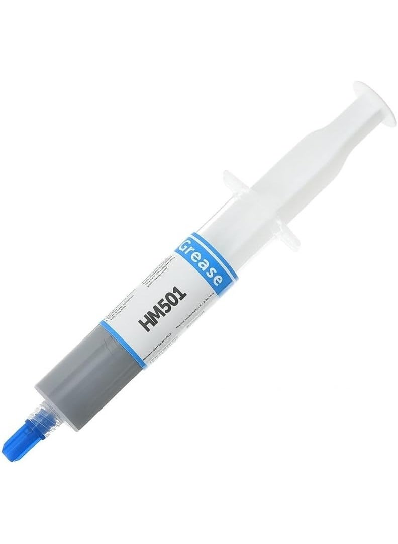 HM501 Thermal Silicone Paste for CPU/GPU , High- performance thermal compound with 1.5-2.3 W/m·K conductivity, ensuring efficient heat dissipation, stable cooling, and reliable electrical insulation for PC components - Image 1