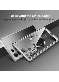 Case Samsung Galaxy S24 Ultra 5G with Camera Protection, Never Yellowing, Ultra Thin Transparent Mobile Phone Case Compatible with MagSafe Matte Clear Case, Titanium Black  - Image 5