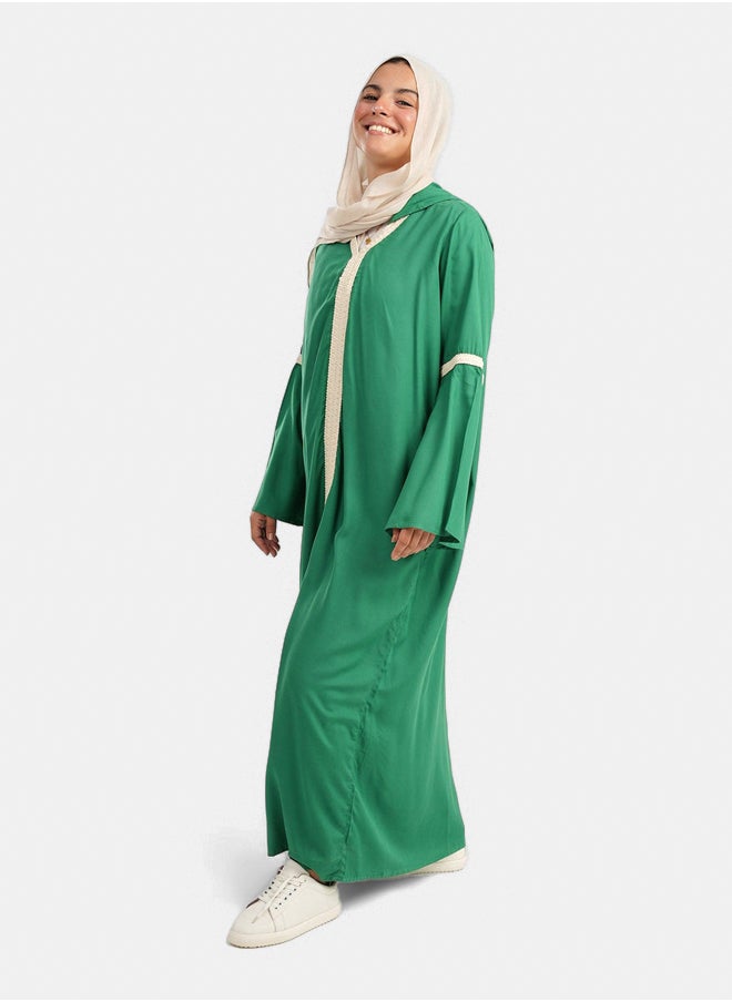 Clue - Dress with Flared Sleeves - Image 1