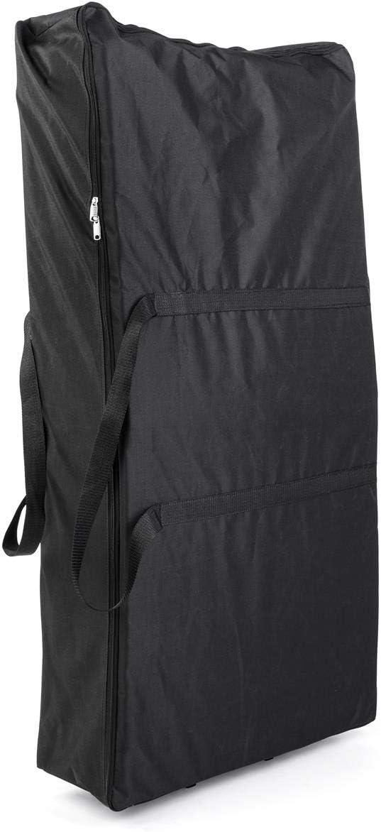 Displays2go 54 x 255 Inch Soft Carrying Bag for Interlocking Flooring Tiles wRetractable Handle  Wheels  Black STMATCASE - Image 2