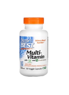 Doctor's Best MultiVitamin with Vitashine D3 and Quatrefolic Iron Free 90 Veggie Capsules  - Image 1