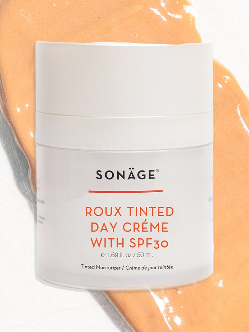 Sonage Roux Tinted Moisturizer with Zinc Oxide SPF 30 Natural Mineral Sunscreen | Lightweight Sheer Coverage, No Whitecast - Image 1