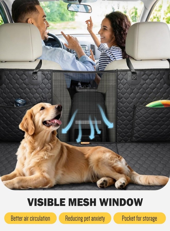 Pawccoli Dog Seat Cover for Back Seat, PU Hard Bottom Back Seat Extender Holds 420 lbs, Upgraded Material Waterproof, Anti Scratch, Safer, Easy to Use and Clean, Pet Car Bed Dog Hammock for Car, SUV, Truck - Image 2