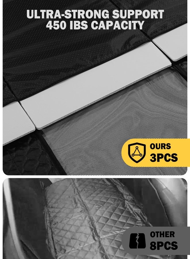 Pawccoli Dog Seat Cover for Back Seat, PU Hard Bottom Back Seat Extender Holds 420 lbs, Upgraded Material Waterproof, Anti Scratch, Safer, Easy to Use and Clean, Pet Car Bed Dog Hammock for Car, SUV, Truck - Image 5