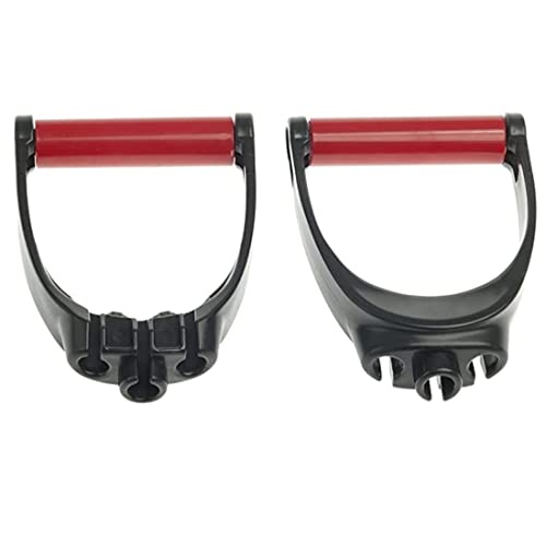 Lifeline Triple Grip Handles Fit Up to Three Resistance Cables for Continuous Muscle Tension Training , Black/Red - Image 1